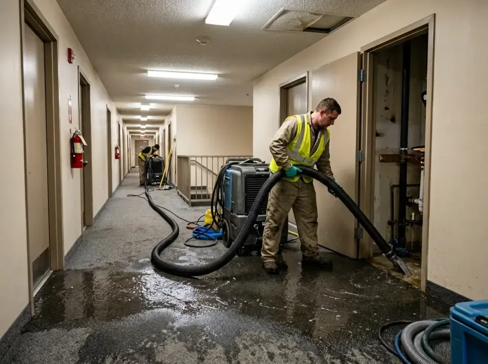 multi-unit-apartment-hallway-f-005 — frequently asked questions, Emergency Burst Pipe Water Extraction & Removal in Surgoins…